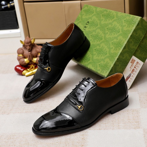 Replica Gucci Oxfords Shoes For Men #1204736 $88.00 USD for Wholesale