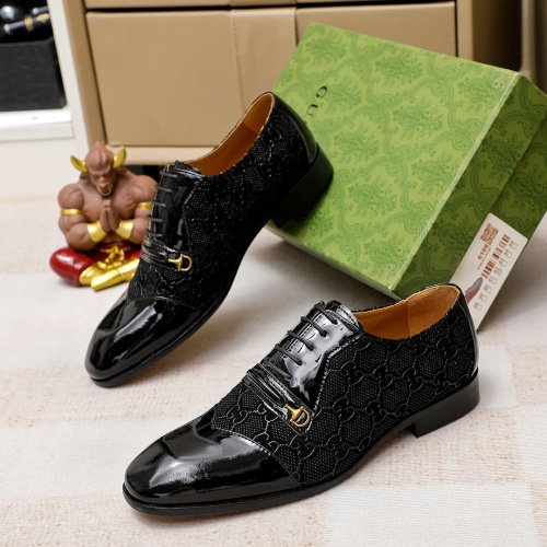 Replica Gucci Oxfords Shoes For Men #1204741 $88.00 USD for Wholesale