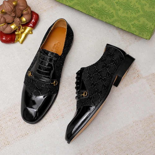 Replica Gucci Oxfords Shoes For Men #1204741 $88.00 USD for Wholesale