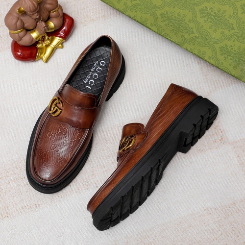 Replica Gucci Oxfords Shoes For Men #1204744 $96.00 USD for Wholesale