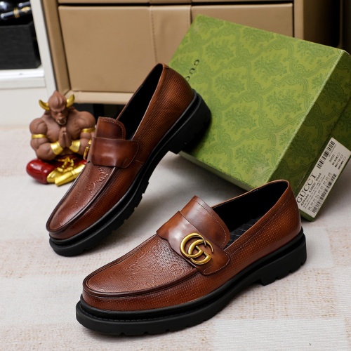 Replica Gucci Oxfords Shoes For Men #1204744 $96.00 USD for Wholesale