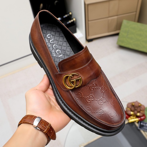 Replica Gucci Oxfords Shoes For Men #1204744 $96.00 USD for Wholesale