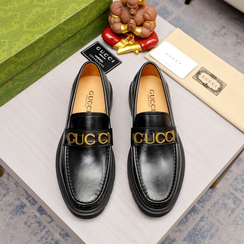 Replica Gucci Oxfords Shoes For Men #1204753 $92.00 USD for Wholesale