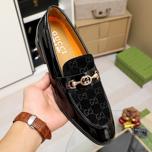 Replica Gucci Oxfords Shoes For Men #1204756 $92.00 USD for Wholesale