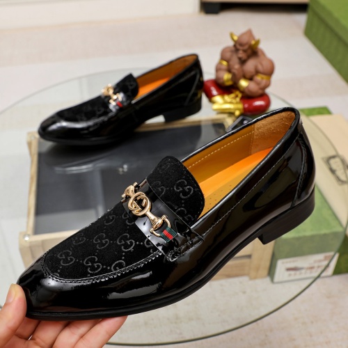 Replica Gucci Oxfords Shoes For Men #1204756 $92.00 USD for Wholesale