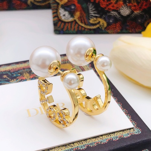 Replica Christian Dior Earrings For Women #1204764 $29.00 USD for Wholesale