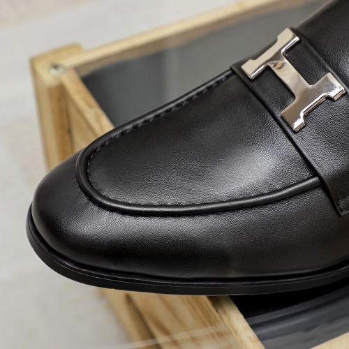 Replica Hermes Leather Shoes For Men #1204874 $92.00 USD for Wholesale