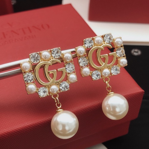 Replica Gucci Earrings For Women #1205085 $32.00 USD for Wholesale