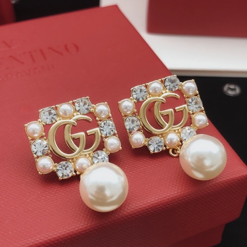 Replica Gucci Earrings For Women #1205085 $32.00 USD for Wholesale