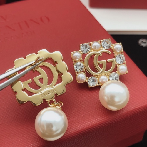 Replica Gucci Earrings For Women #1205085 $32.00 USD for Wholesale