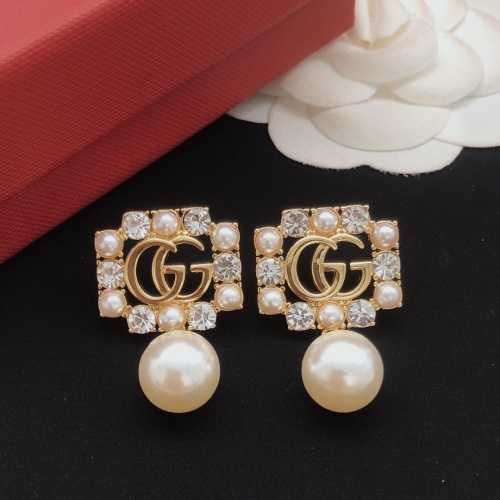 Replica Gucci Earrings For Women #1205085 $32.00 USD for Wholesale