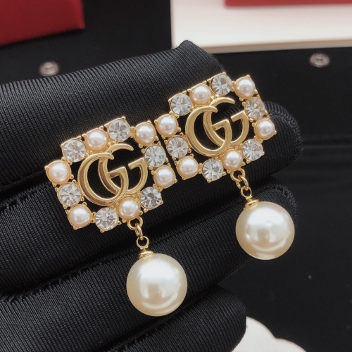 Replica Gucci Earrings For Women #1205085 $32.00 USD for Wholesale