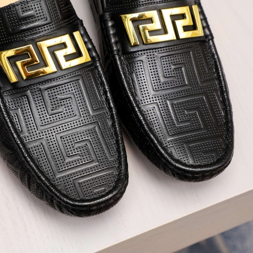 Replica Versace Leather Shoes For Men #1205125 $76.00 USD for Wholesale