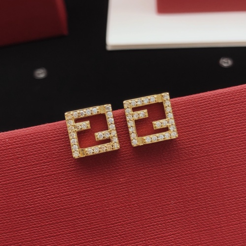 Replica Fendi Earrings For Women #1205254 $27.00 USD for Wholesale