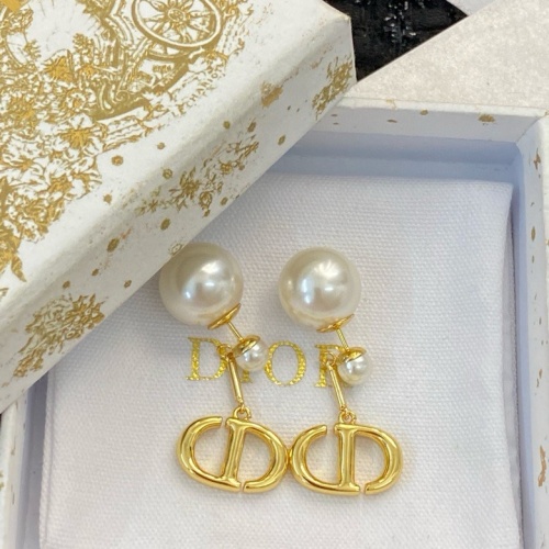 Replica Christian Dior Earrings For Women #1205257 $29.00 USD for Wholesale