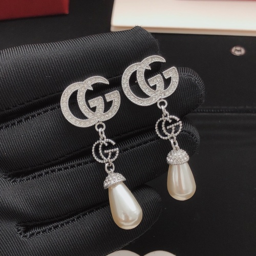 Replica Gucci Earrings For Women #1205258 $32.00 USD for Wholesale