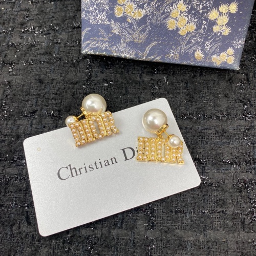 Replica Christian Dior Earrings For Women #1205384 $34.00 USD for Wholesale