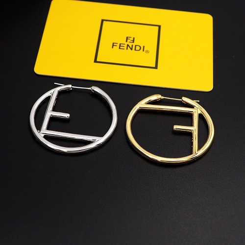 Fendi Earrings For Women #1205530 $25.00 USD, Wholesale Replica Fendi Earrings