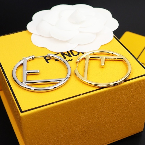 Replica Fendi Earrings For Women #1205530 $25.00 USD for Wholesale