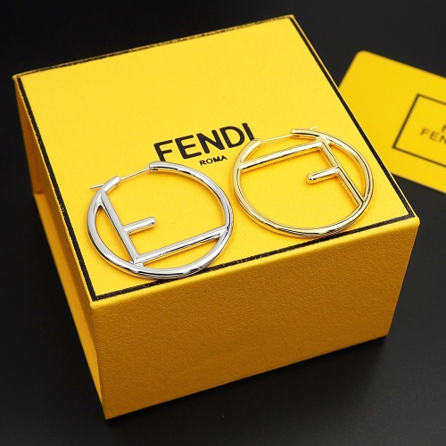 Replica Fendi Earrings For Women #1205530 $25.00 USD for Wholesale