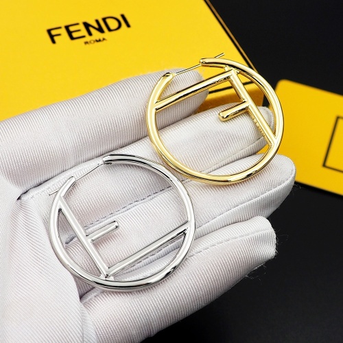 Replica Fendi Earrings For Women #1205530 $25.00 USD for Wholesale