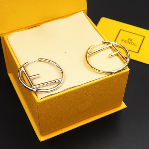 Replica Fendi Earrings For Women #1205530 $25.00 USD for Wholesale