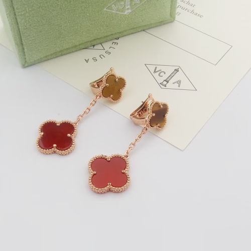 Van Cleef &amp; Arpels Earrings For Women #1205633 $34.00 USD, Wholesale Replica Van Cleef &amp; Arpels Earrings