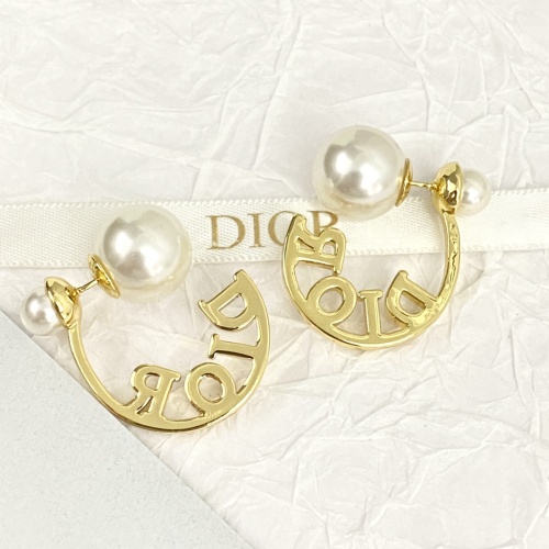 Replica Christian Dior Earrings For Women #1205656 $32.00 USD for Wholesale