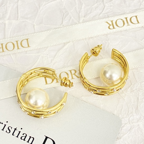 Replica Christian Dior Earrings For Women #1205666 $32.00 USD for Wholesale