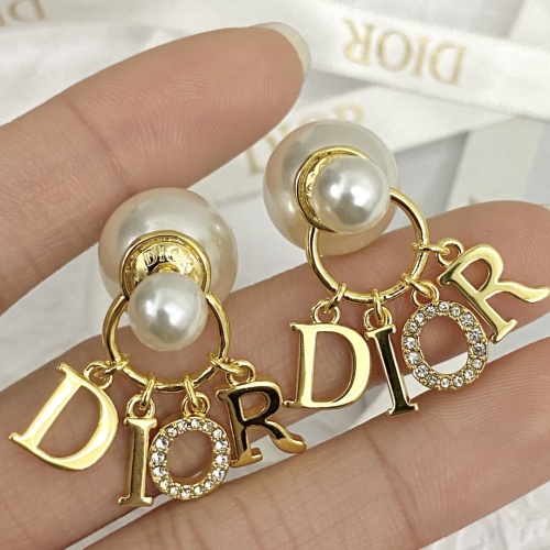 Replica Christian Dior Earrings For Women #1205800 $34.00 USD for Wholesale