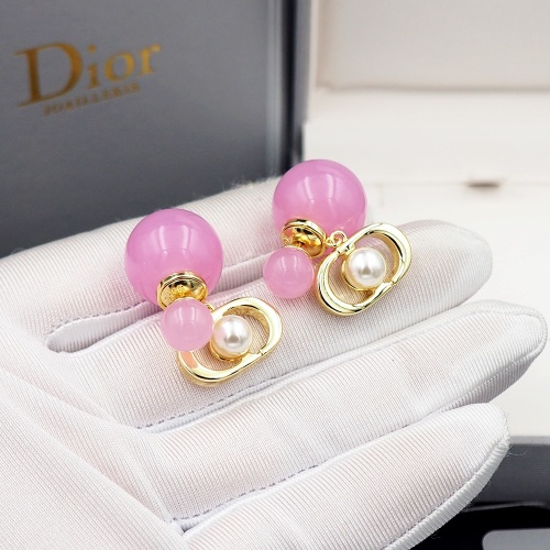 Replica Christian Dior Earrings For Women #1205917 $25.00 USD for Wholesale