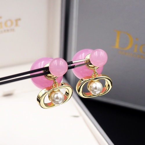 Replica Christian Dior Earrings For Women #1205917 $25.00 USD for Wholesale