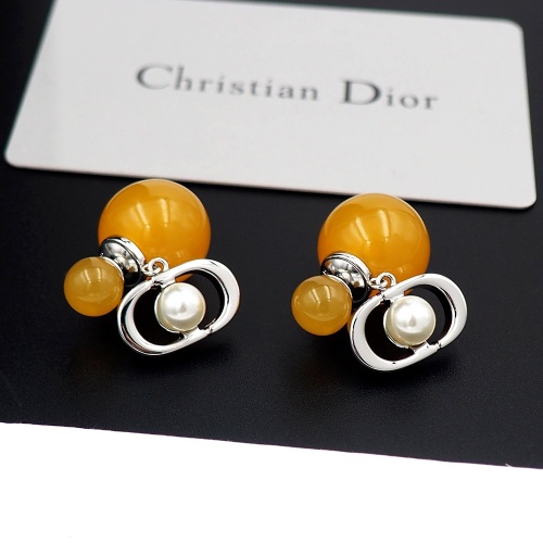 Replica Christian Dior Earrings For Women #1205918 $25.00 USD for Wholesale