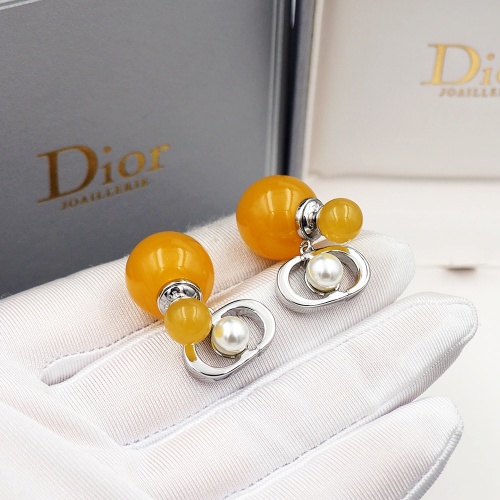 Replica Christian Dior Earrings For Women #1205918 $25.00 USD for Wholesale