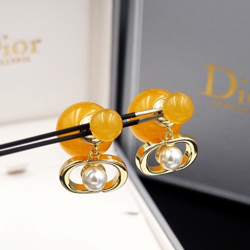 Replica Christian Dior Earrings For Women #1205919 $25.00 USD for Wholesale