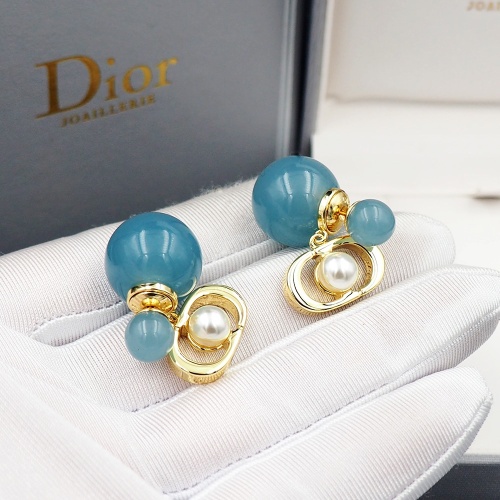 Replica Christian Dior Earrings For Women #1205921 $25.00 USD for Wholesale