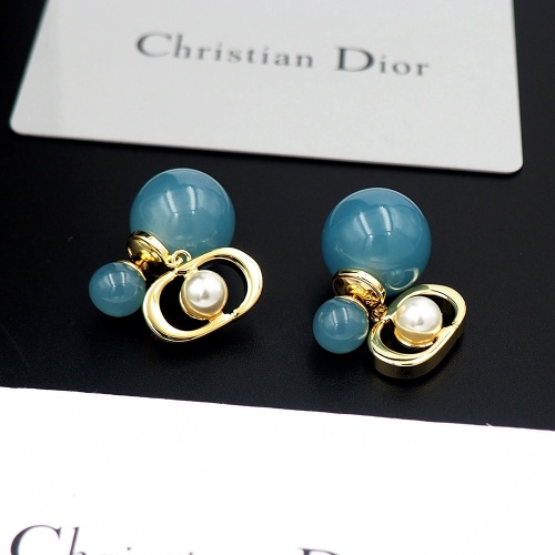 Replica Christian Dior Earrings For Women #1205921 $25.00 USD for Wholesale