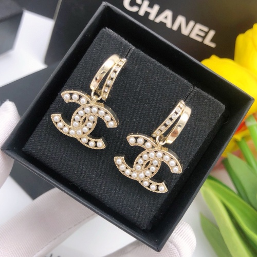 Replica Chanel Earrings For Women #1205945 $29.00 USD for Wholesale