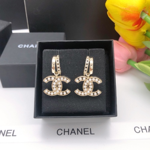 Replica Chanel Earrings For Women #1205945 $29.00 USD for Wholesale