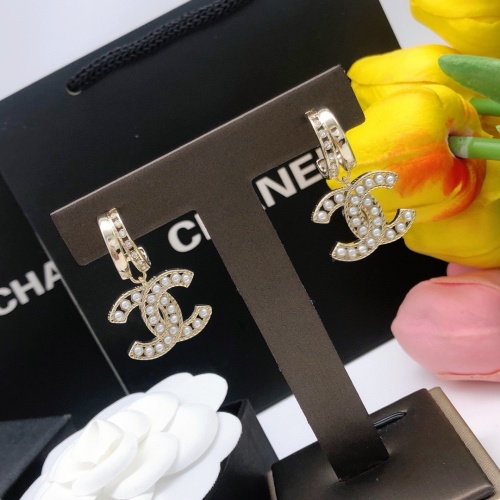 Replica Chanel Earrings For Women #1205945 $29.00 USD for Wholesale