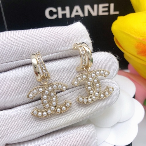 Replica Chanel Earrings For Women #1205945 $29.00 USD for Wholesale