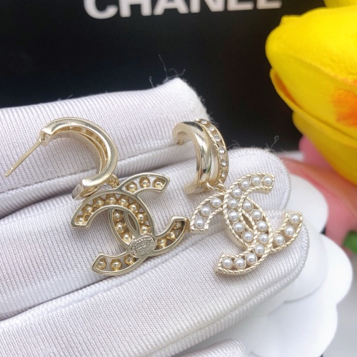 Replica Chanel Earrings For Women #1205945 $29.00 USD for Wholesale