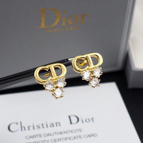 Replica Christian Dior Earrings For Women #1205955 $25.00 USD for Wholesale