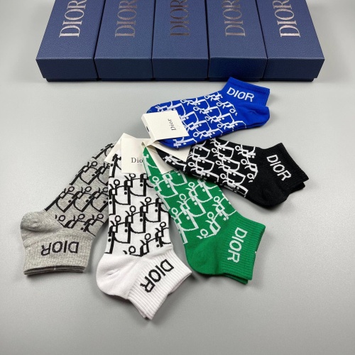 Replica Christian Dior Socks #1206551 $29.00 USD for Wholesale