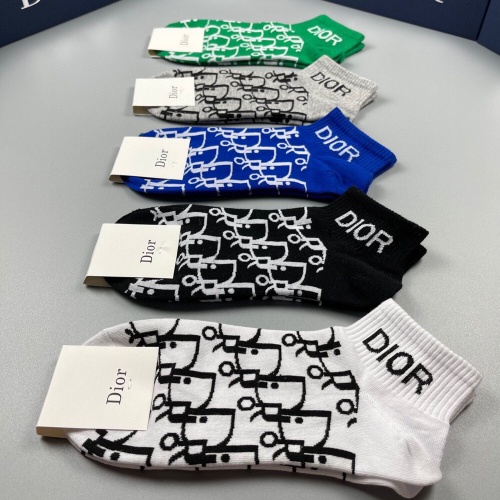 Replica Christian Dior Socks #1206551 $29.00 USD for Wholesale