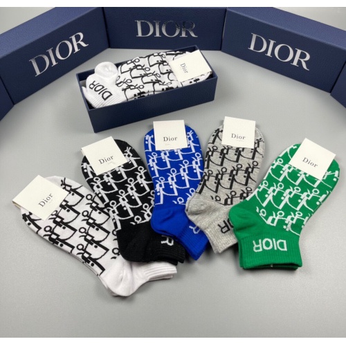 Replica Christian Dior Socks #1206551 $29.00 USD for Wholesale