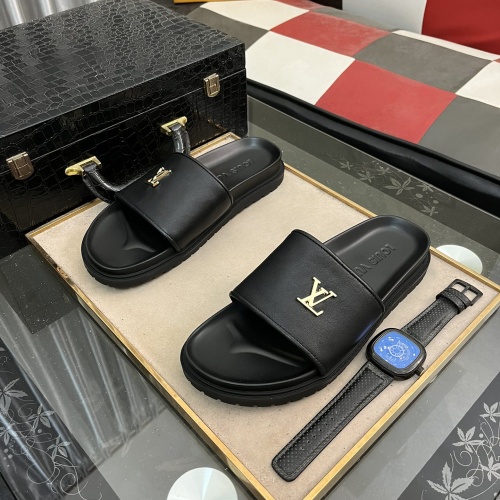 Louis Vuitton Slippers For Men #1207344 $52.00 USD, Wholesale Replica Louis Vuitton Slippers