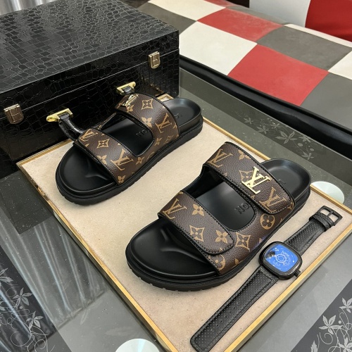 Louis Vuitton Slippers For Men #1207346 $56.00 USD, Wholesale Replica Louis Vuitton Slippers