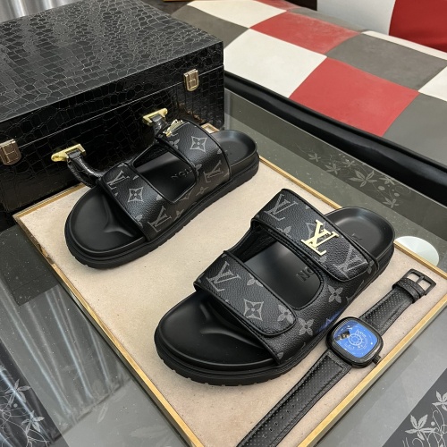 Louis Vuitton Slippers For Men #1207347 $56.00 USD, Wholesale Replica Louis Vuitton Slippers