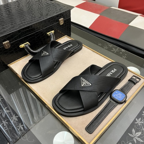 Prada Slippers For Men #1207350 $48.00 USD, Wholesale Replica Prada Slippers